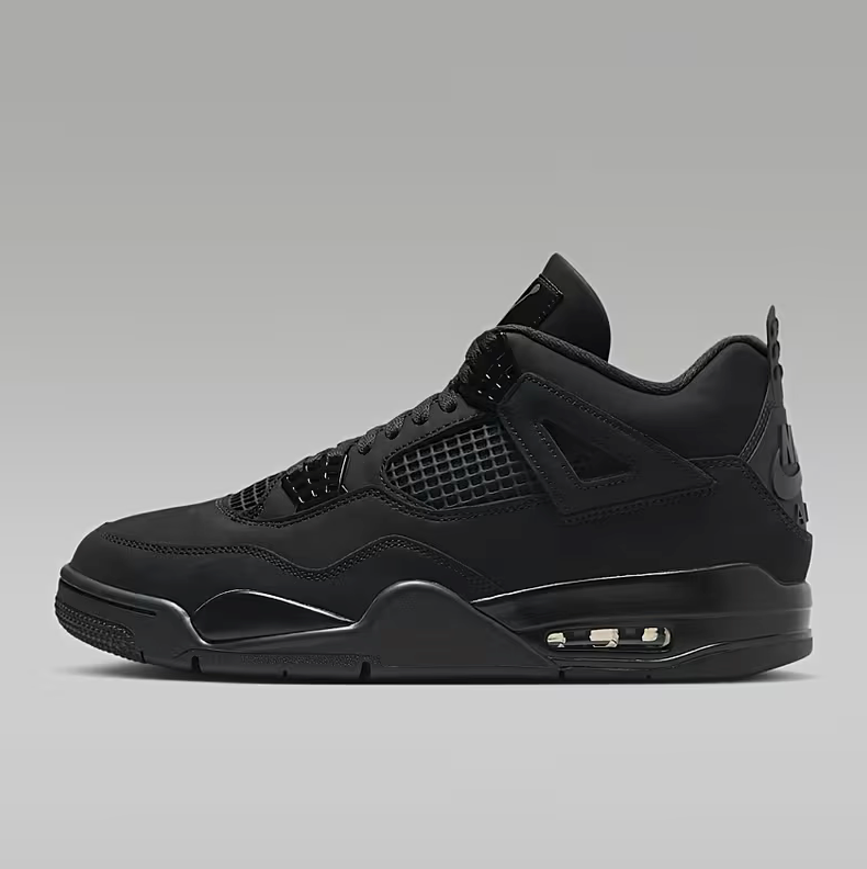 Retro 4 Black Cat Air Lace-Up Closure, Cushioned EVA Insole & Durable Rubber Outsole, Versatile for Casual Attire, Sneakers for Men, Sneakers for Men High Quality, Sneakers for Men Fashion FV5029-010 Size 7.5