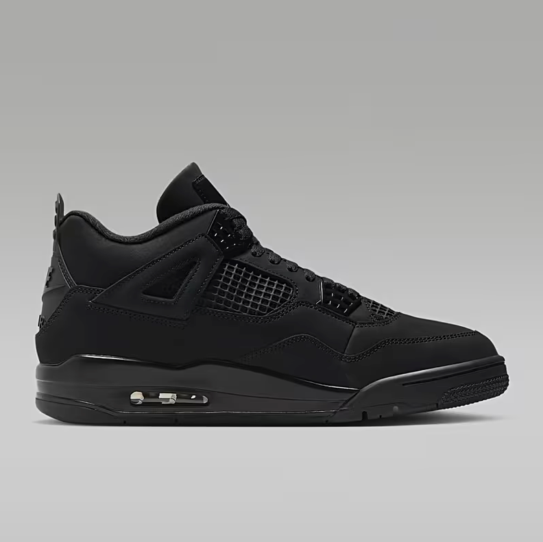 Retro 4 Black Cat Air Lace-Up Closure, Cushioned EVA Insole & Durable Rubber Outsole, Versatile for Casual Attire, Sneakers for Men, Sneakers for Men High Quality, Sneakers for Men Fashion FV5029-010 Size 7.5