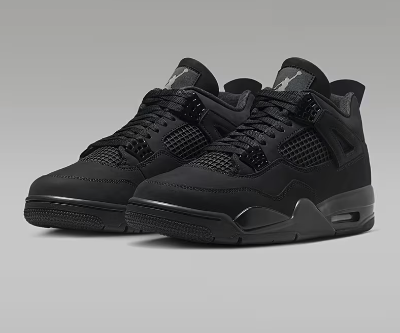 Retro 4 Black Cat Air Lace-Up Closure, Cushioned EVA Insole & Durable Rubber Outsole, Versatile for Casual Attire, Sneakers for Men, Sneakers for Men High Quality, Sneakers for Men Fashion FV5029-010 Size 7.5