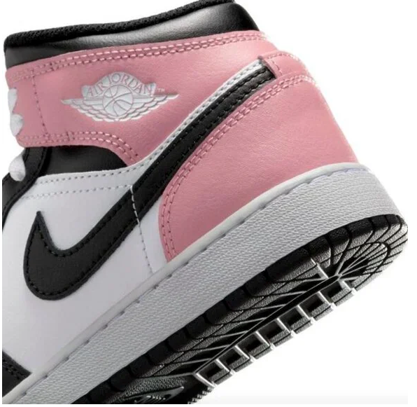 Air Jordan 1 Mid White/Black/Rust Size 7 Sneakers SKU DQ8423-100